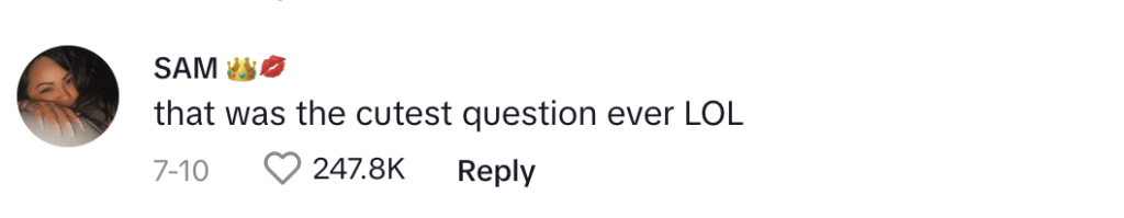 TikTok comment